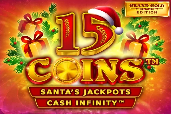 15 Coins Grand Gold Edition Santas Jackpots — capa do slot